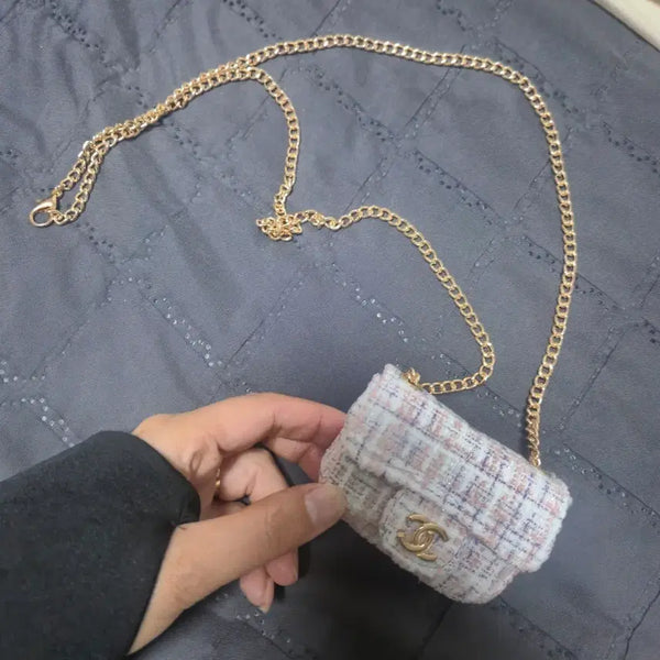 [BUNJANG] Tweed Mini Chain Bag / 귀여운 트위드 미니 체인백