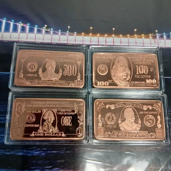 [BUNJANG] 1oz Copper Coin Souvenir Set (4 Types) / 1oz구리 코인 기념품 4종