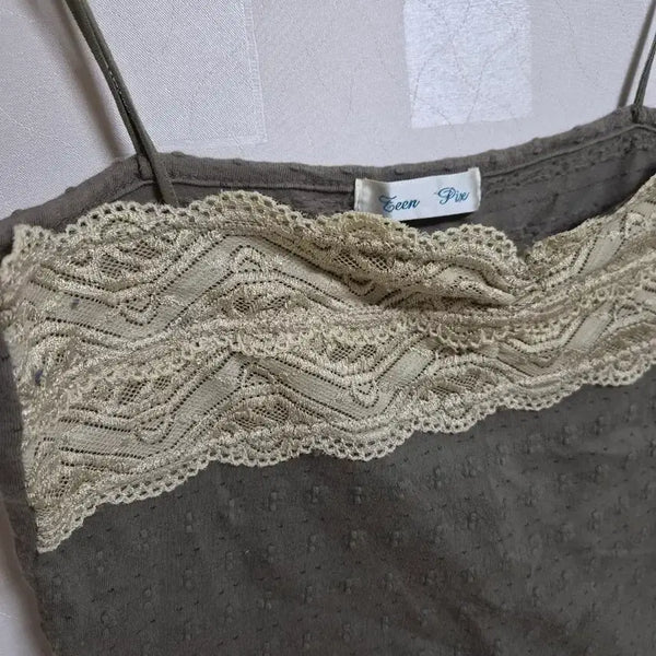 [BUNJANG] Vintage Mori Girl Bohemian Lace Camisole / 빈티지 모리걸 하구미 보헤미안 레이스 나시