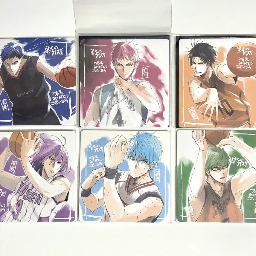 [BUNJANG] Kuroko's Basketball Winter Cup Special Edition Coaster Set (6 types) / 쿠로코의 농구 윈터컵 총집편 특전 코스터 6종 세트