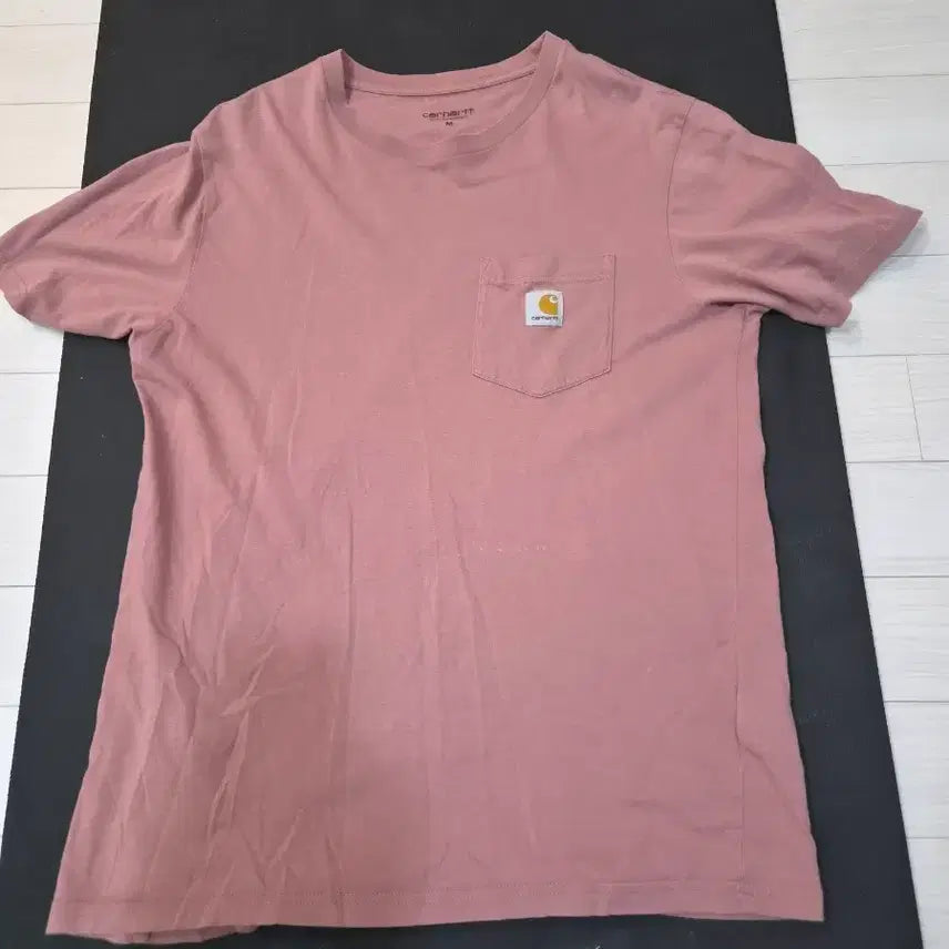 [BUNJANG] Carhartt Pink Pocket T-Shirt / 칼하트 포켓 반팔티 핑크