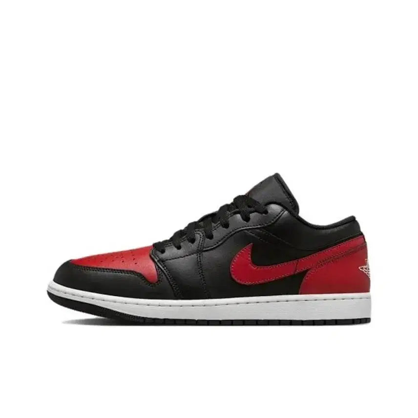 [BUNJANG] Nike Air Jordan 1 Low 'Black Red' Sneakers / 나이키 에어 조던 1 로우 553558067