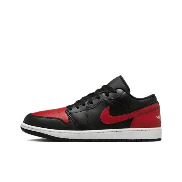 [BUNJANG] Nike Air Jordan 1 Low 'Black Red' Sneakers / 나이키 에어 조던 1 로우 553558067