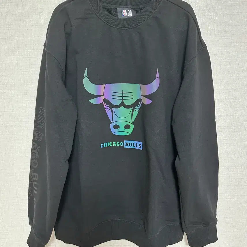 [BUNJANG] Chicago Bulls Black Sweatshirt T-Shirt S / NBA 시카고 불스 블랙 맨투맨 티셔츠S