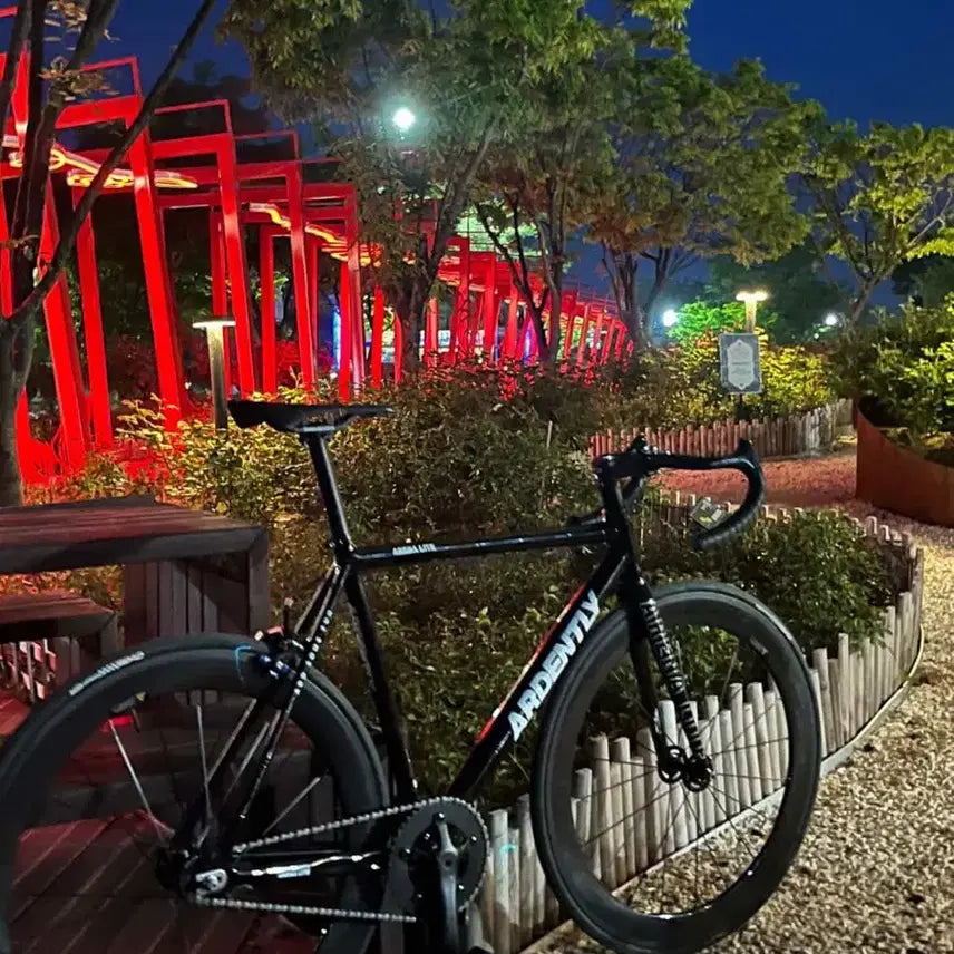 [BUNJANG] Adentley Black Frame M Size Bicycle with UNO Stem and Zipp 60mm Rim Wheelset / 아덴틀리 판/대