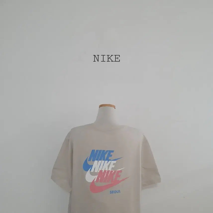 [BUNJANG] Nike Seoul Oversized T-Shirt Beige XL / No.26070909 나이키 서울 반팔 티셔츠 베이지