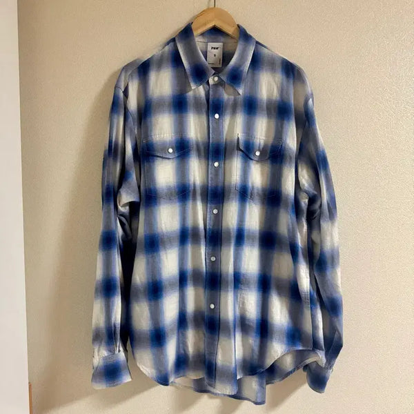 [BUNJANG] Blindfals Ombre Shirt Blue Size 1 / 블라인드파일즈 옴브레 셔츠 블루 사이즈1