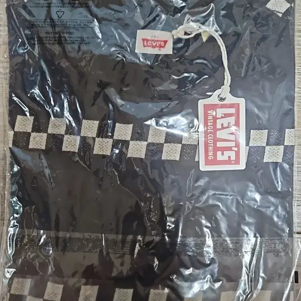 [BUNJANG] Levi's Vintage Clothing 1980's Checker T-Shirt Black / 리바이스 LVC 1980's 티셔츠 블랙 체크 S