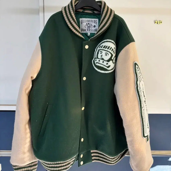 [BUNJANG] Billionaire Boys Club Varsity Jacket Green / Billionaire Boys Club 바시티 자켓 그린