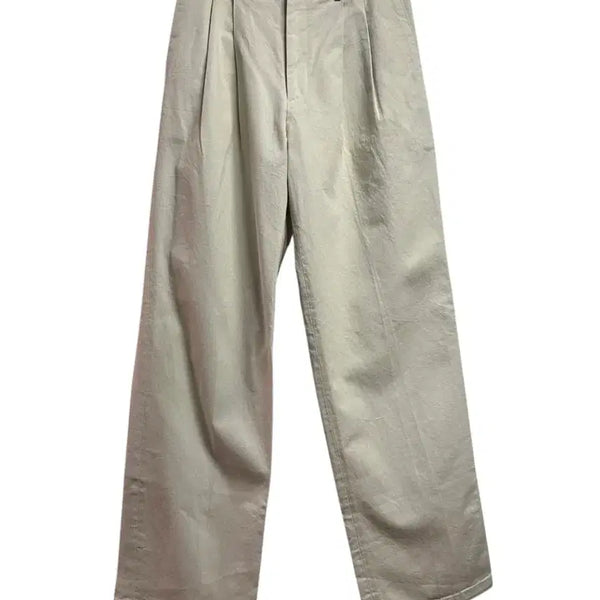 [BUNJANG] W&P House Two-Tuck Wide-Banded Beige Chino Pants (Size 50) / W&P하우스 투턱 와이드 밴딩 베이지 치노팬츠 50size