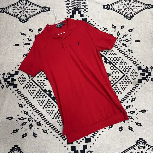 [BUNJANG] Polo Ralph Lauren Embroidered Short Sleeve Polo Shirt Size S / 폴로 랄프로렌 자수 반팔카라티 S P00140