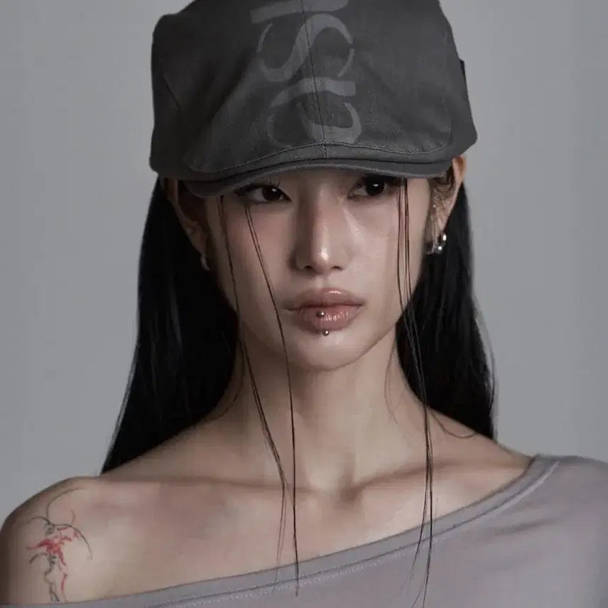 [BUNJANG] As You Are AU Logo Hunting Cap Charcoal / 애즈유아 헌팅캡