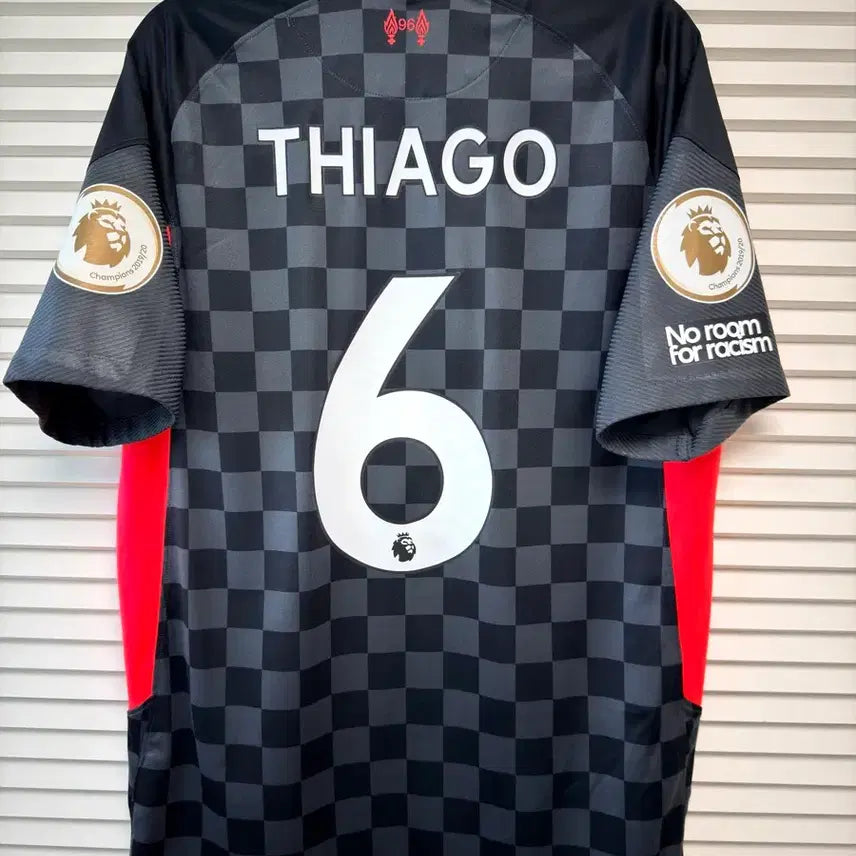 [BUNJANG] Liverpool Thiago Alcantara 2021-22 League Winners Gold Lion Jersey (Official Markings) / (풀마킹패치) 리버풀 티아고 알칸타라 유니폼 리그우승 황금사자