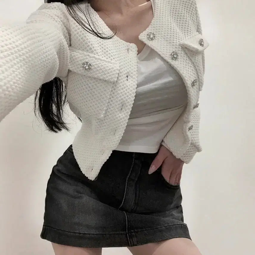 [BUNJANG] GOOZZ Open Knitting Cardigan / 구즈 오픈 니팅 가디건(새상품)