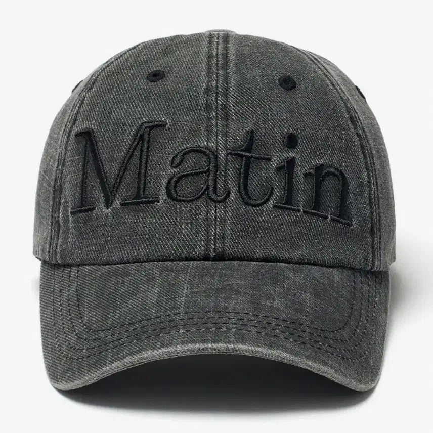 [BUNJANG] Matin Kim MATIN LOGO WASHED BALL CAP / 마뗑킴 모자