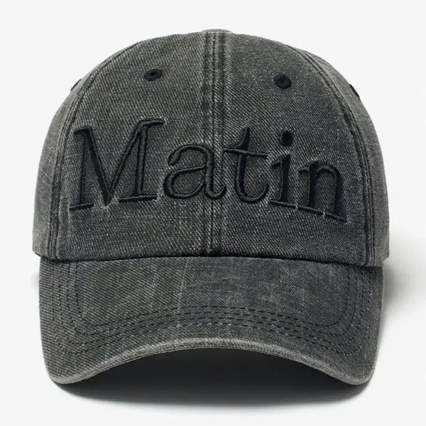 [BUNJANG] Matin Kim MATIN LOGO WASHED BALL CAP / 마뗑킴 모자