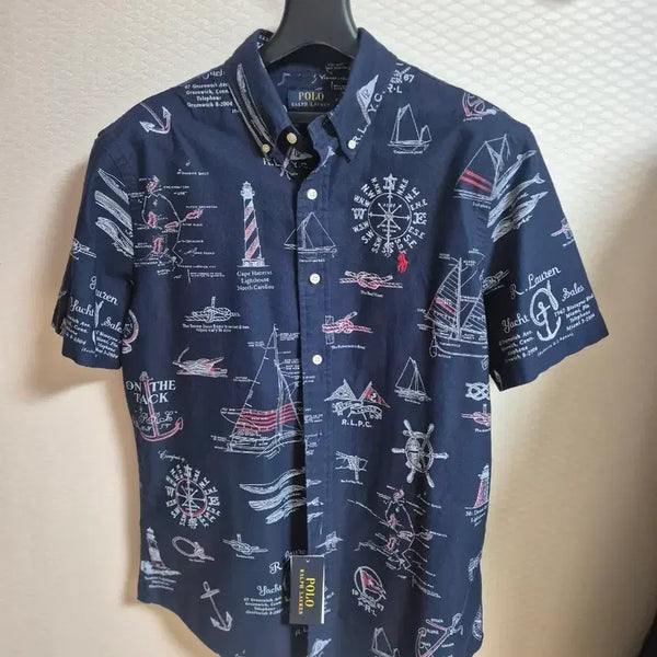 [BUNJANG] Polo Ralph Lauren Classic Fit Nautical Oxford Short Sleeve Shirt M / 폴로 랄프로렌 클래식핏 노티컬 옥스포드 반팔셔츠 M 판매