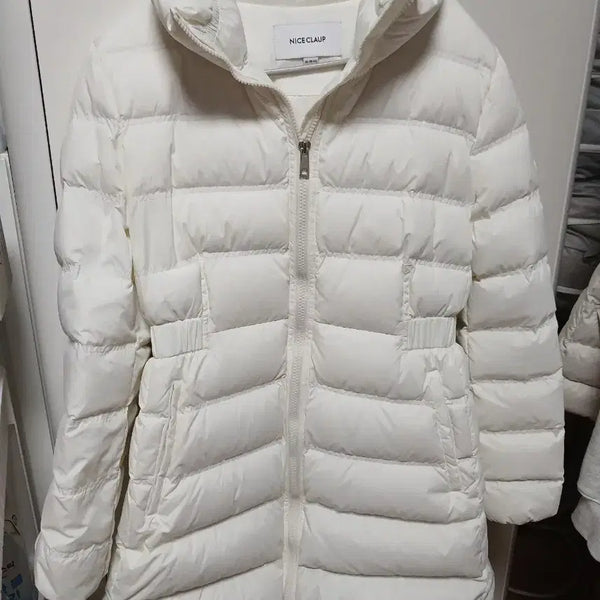 [BUNJANG] Nice Claup White Short Padding Jacket / 나이스클랍 화이트 숏패딩66