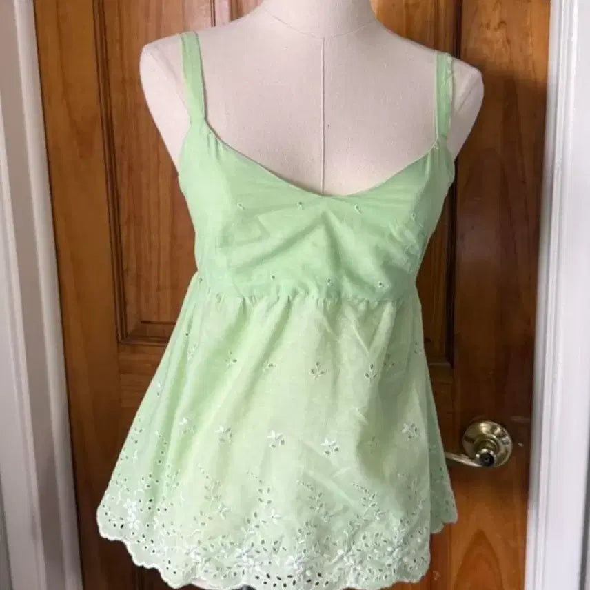 [BUNJANG] Handmade Melon Soda Baby Doll Top / 핸드메이드 메론소다 베이비돌 탑 모리걸 아베크롬비 리즈리사 브랜디멜빌