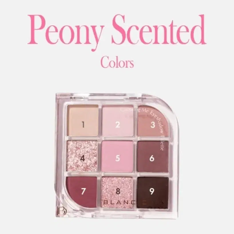 [BUNJANG] Blanc Diva Coloring Me Eyeshadow Palette 9 Colors Peony Scented / (새상품)블랑디바 컬러링:미 아이섀도우 팔레트 9구 피오니센티드