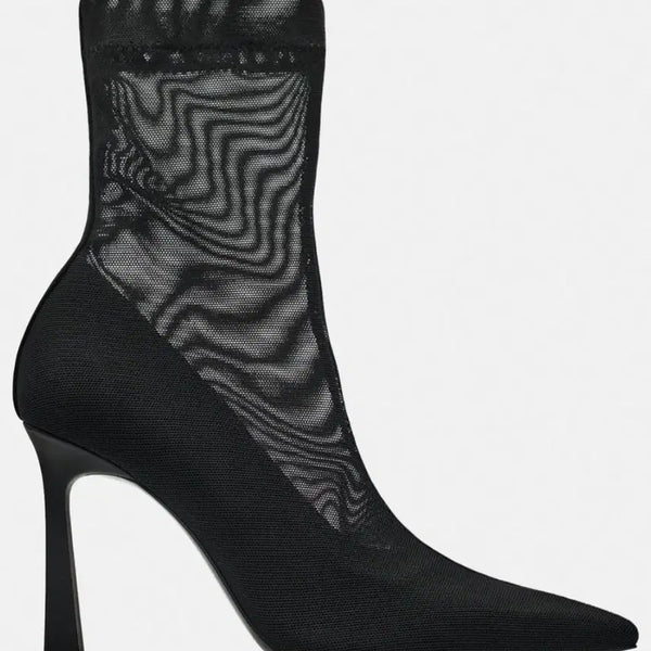 [BUNJANG] ZARA Mesh Heel Ankle Boots (Size 37) / <거의새것> ZARA 매쉬 힐 앵클부츠