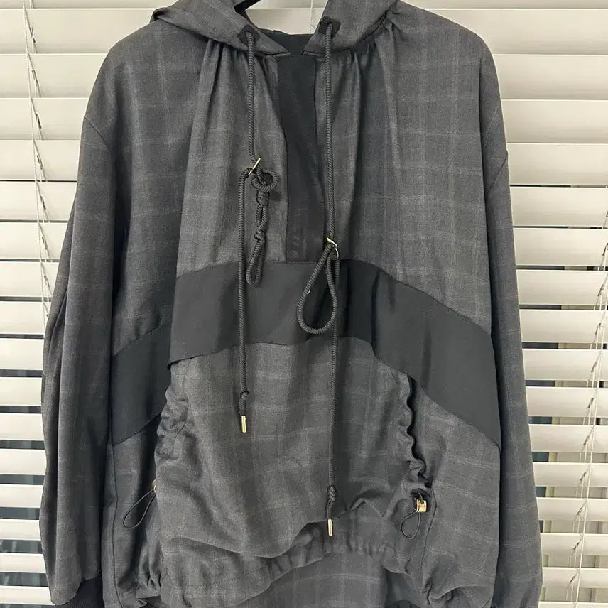 [BUNJANG] Lucky Chouette Anorak Check Pattern Jacket / 럭키슈에뜨 아노락