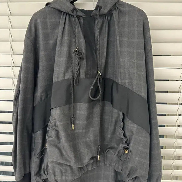 [BUNJANG] Lucky Chouette Anorak Check Pattern Jacket / 럭키슈에뜨 아노락