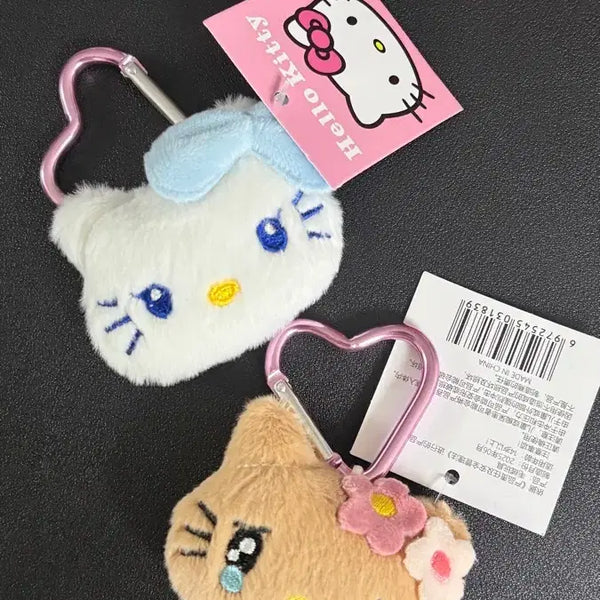 [BUNJANG] Hello Kitty Heart Carabiner Keychain (Unused) / 키티 하트 카라비너 키링 (미사용)
