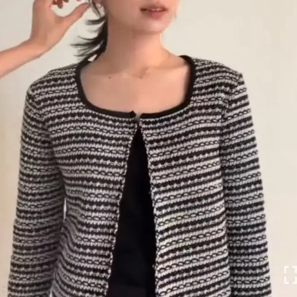 [BUNJANG] SIE Giselle Square Jacket - Black Mix (Size S) / (새상품) 시에 sie 지젤 스퀘어자켓