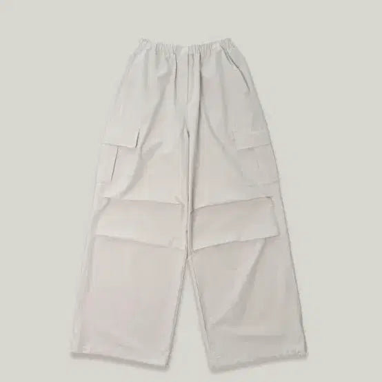 [BUNJANG] Lamore Parachute Cargo Pants Grey Beige Small / 라무어 파라슈트 카고 팬츠 그레이 베이지 스몰