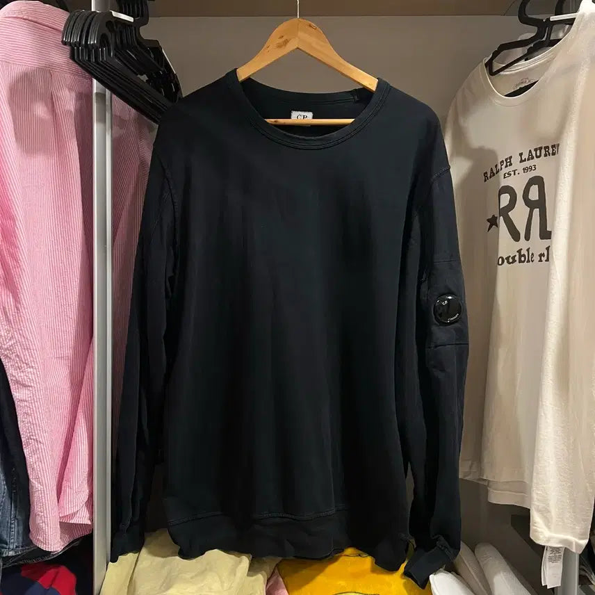 [BUNJANG] CP Company Crewneck Sweatshirt Black / [XXL]CP컴퍼니 맨투맨 블랙