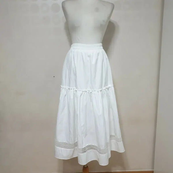 [BUNJANG] White Long Skirt (Size 55) / 흰롱치마55 흰치마55 롱치마55 롱스커트55