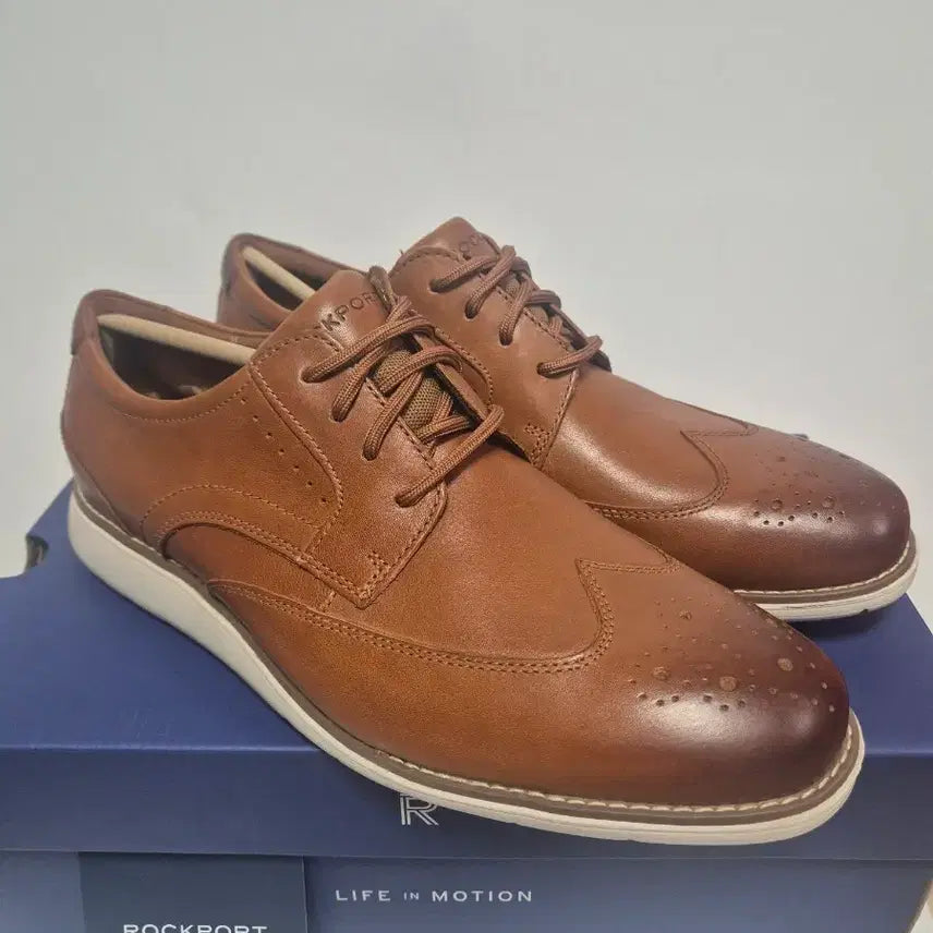 [BUNJANG] Rockport Genuine Leather Wingtip Shoes / 락포트 천연소가죽 윙팁 295.300