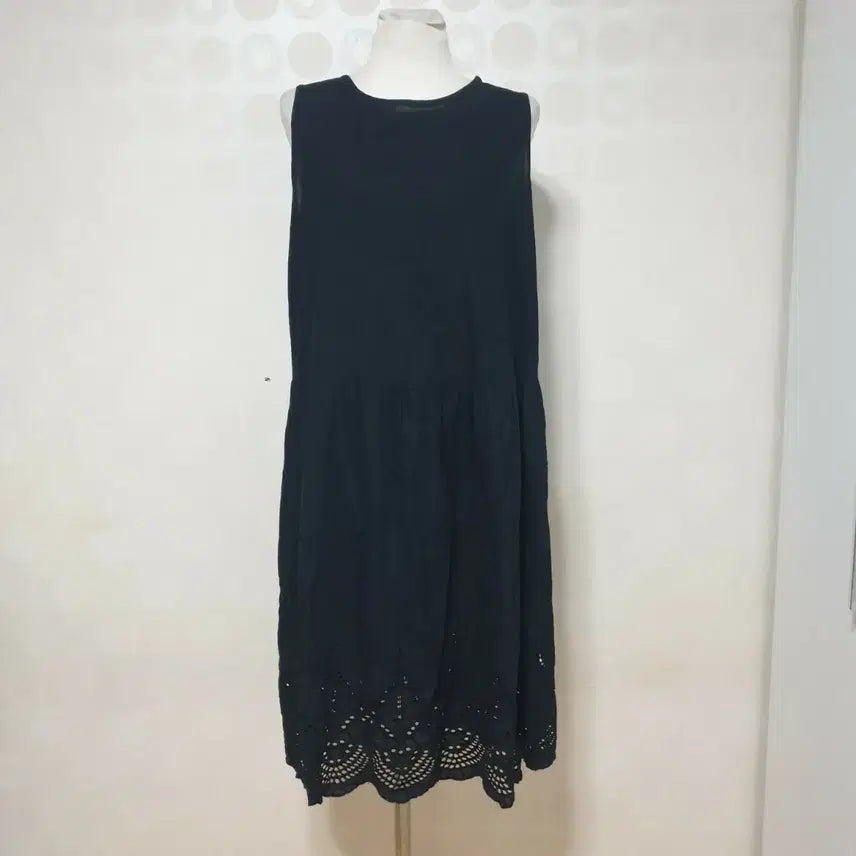 [BUNJANG] Black Linen Long Dress (Size 66) / 블랙원피스66 린넨원피스66 롱원피스66 원피스66