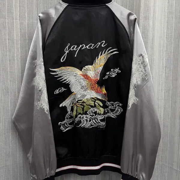 [BUNJANG] Vintage Sukajan Japanese Style Eagle Souvenir Jacket / VINTAGE SUKAJAN 제페니즈 일본풍 독수리 스카잔 블루종 자켓