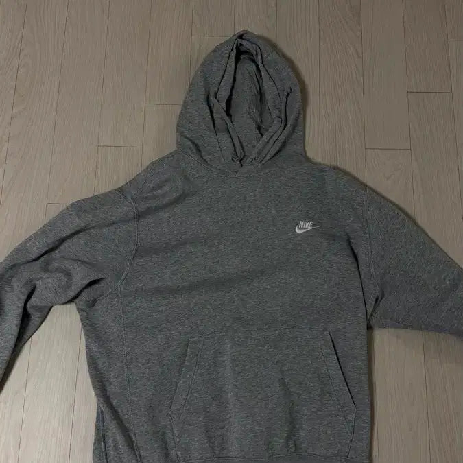 [BUNJANG] Nike Grey Fleece Hoodie XL / 나이키 회색 기모 후드티 XL