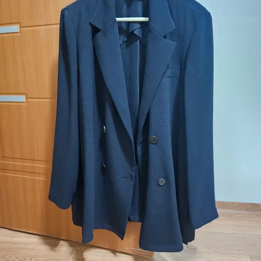 [BUNJANG] Navy Side Slit Oversized Fit Jacket / 자켓
