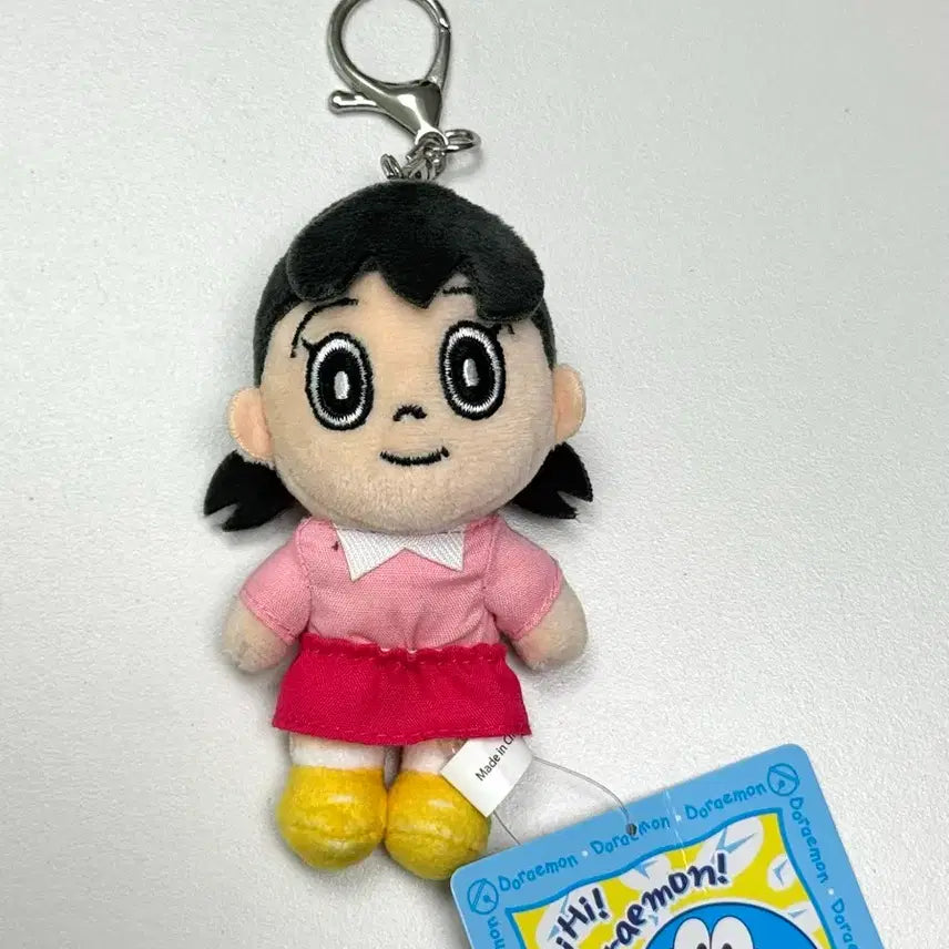 [BUNJANG] Doraemon Shizuka 10cm Plush Keychain New Genuine / 도라에몽 이슬이 10cm 인형 키링 새상품 정품