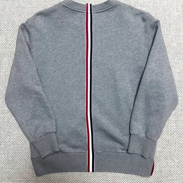 [BUNJANG] Thom Browne Back Tricolor Stripe Crewneck Sweatshirt / [2/새상품] 신형 톰브라운 백삼선 스프라이트 그레이 맨투맨