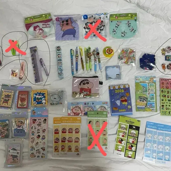[BUNJANG] Crayon Shin-chan Stationery Sticker Goods / 짱구 문구류 / 스티커 / 팬시용품 굿즈