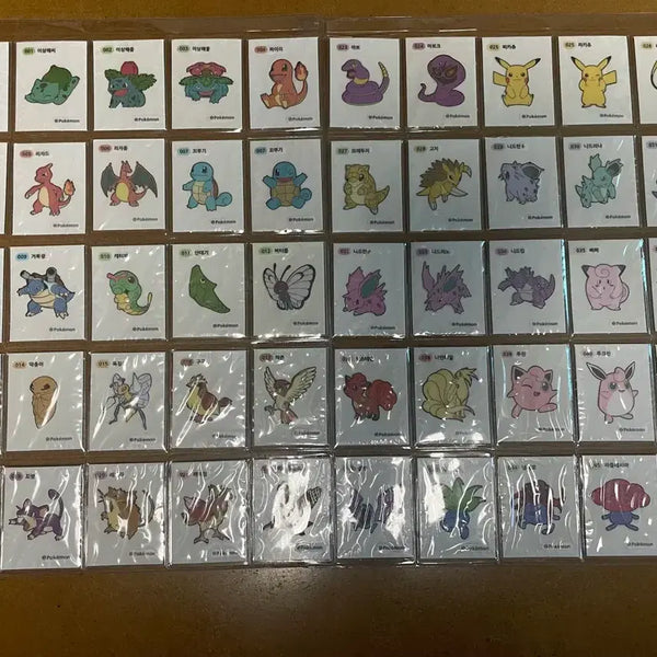 [BUNJANG] Pokemon Bread Sticker 1st & 2nd Gen Individual Sale / 띠부씰 1,2세대 3자리 개별판매