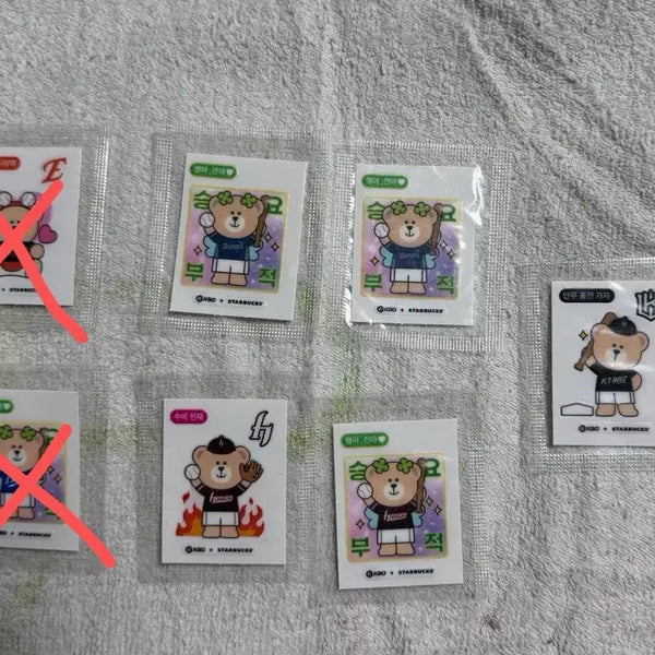 [BUNJANG] Starbucks KBO SSG Landers Sticker / 스타벅스 kbo 스티커