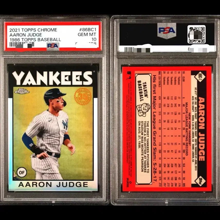 [BUNJANG] Aaron Judge PSA 10 Topps Chrome New York Yankees / PSA10) 애런 저지 탑스 크롬 뉴욕 양키스