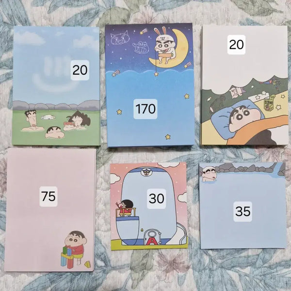 [BUNJANG] Crayon Shin-chan Memo Pad (1) - Anime Stickers & Deco Set / 고르는 떡메모지 짱구는 못말려 (1) / 애니인스띵다꾸