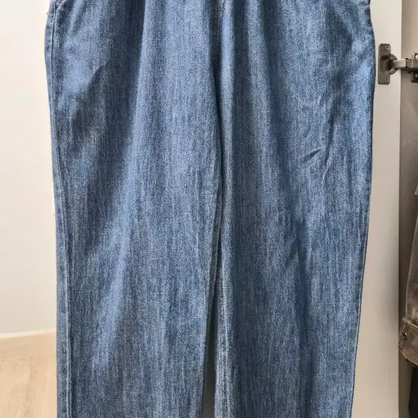 [BUNJANG] One-Tuck Wide Summer Denim Pants / 원턱 와이드 여름 데님 밴딩 팬츠 28~30 새것