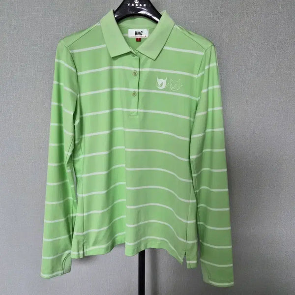 [BUNJANG] WAAC Women's 90 Collar Long-Sleeve Polo T-Shirt / WAAC왁 90 카라넥 골프티셔츠 폴로티 W-긴팔-334