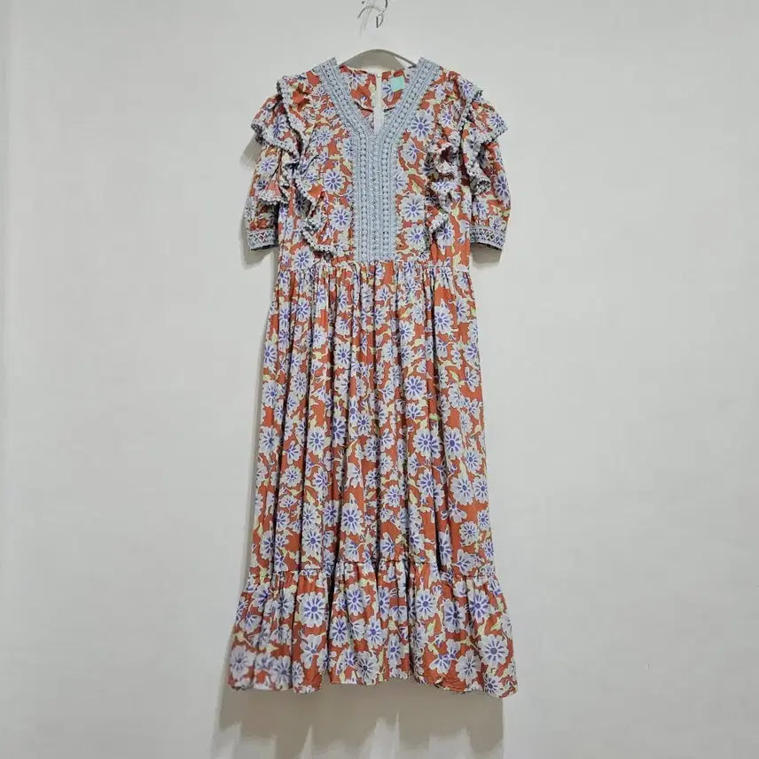 [BUNJANG] Evo Frill Long Dress / evo 프릴 롱원피스