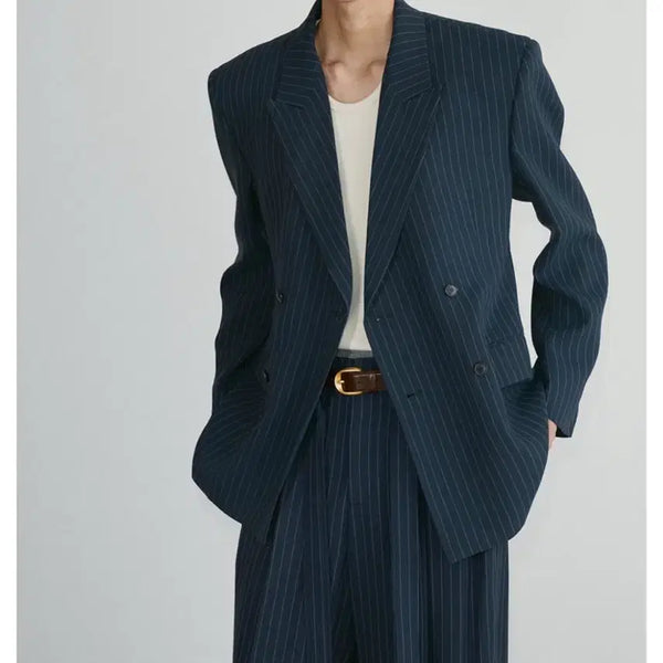 [BUNJANG] Recto Pinstripe Hourglass Jacket (S) / [24fw] 렉토 핀스트라이프 아워글라스 자켓 S