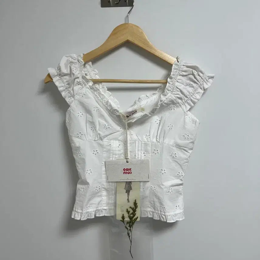 [BUNJANG] Oakmu Cotton Flower Blouse / 오크무 코튼플라워 블라우스