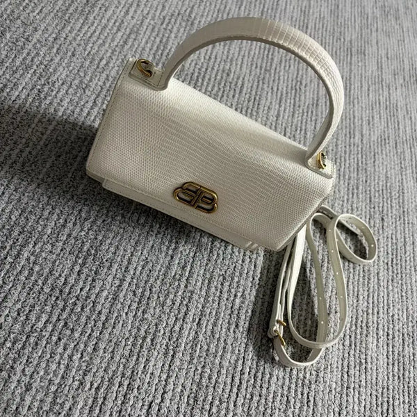 [BUNJANG] Balenciaga BB Sharp Satchel Bag White / 발렌시아가 BB 샤프 사첼백 화이트